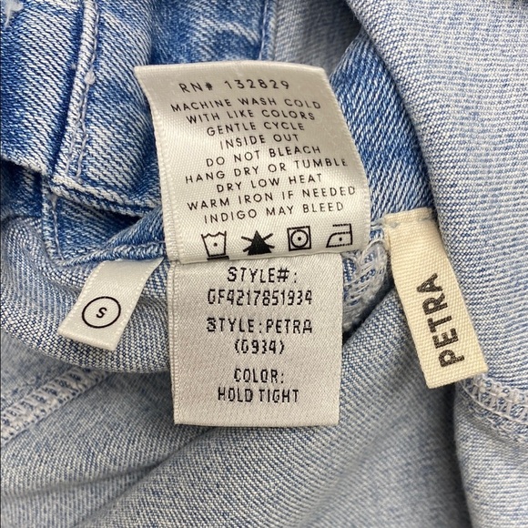 GRLFRND Revolve Petra Denim Mini Dress Hold Tight Button Front Small - Picture 14 of 15